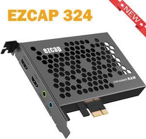EZCAP 324 PCI-E Video Capture Card 4K30P/1080P120 Game Record and Live Stream, for PS4, Xbox One,Wii U,Nintendo Switch