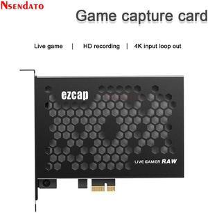 ezcap 324 Plate HDMI video game board capture Card switch Loop 4k 60fps PCIE HDMI Video capture TV Tuner Recording for Laptop PC