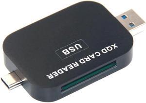 XQD Card Reader USB3.1 Type C & USB3.0 2in1 Card Reader High speed SD Card Reader for SONY NIKON LUMIX Camera for Windows MAC OS