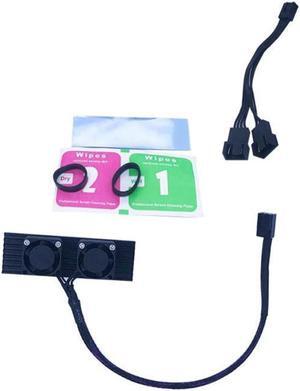 M.2 NVMe Heatsink, SSD Solid State Drive Cooler Fans 25mm, with Thermal Pad Cooling Fin, 3 Pin Power Supply