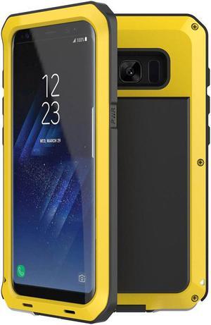 For Samsung Galaxy S8 plus Case Luxury Doom Armor Dirt Shock Metal Phone Cases For Samsung Galaxy S8+ Case(Yellow)