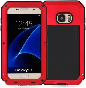 For Samsung Galaxy S7 Case Luxury Doom Armor Dirt Shock Metal Phone Cases For Samsung Galaxy S7 CaseRed