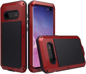 For Samsung Galaxy S10 plus Case Luxury Doom Armor Dirt Shock Metal Phone Cases For Samsung Galaxy S10+ Case(Red)