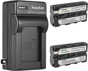 Kastar 2-Pack Battery and AC Wall Charger Replacement for Sony DCR-TRV58 DCR-TRV620 DCR-TRV7 DCR-TRV720 DCR-TRV735 DCR-TRV820 DCR-TRV9 DCR-TRV900 DCR-TV900 DCR-VX2001 DCR-VX2100 DCR-VX2100E DCR-VX700