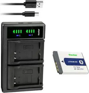Kastar 1-Pack Battery and LTD2 USB Charger Compatible with Sony NP-BD1 Battery, BC-CSD BC-CS3 Charger, Sony Cyber-shot DSC-T77, Cyber-shot DSC-T90, Cyber-shot DSC-T200, Cyber-shot DSC-T300 Cameras
