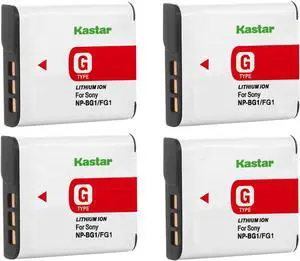 Kastar 4-Pack Battery Replacement for Sony Cyber-shot DSC-T25, Cyber-shot DSC-T100, Cyber-shot DSC-W100, Cyber-shot DSC-W110, Cyber-shot DSC-W115, Cyber-shot DSC-W120, Cyber-shot DSC-W125 Camera