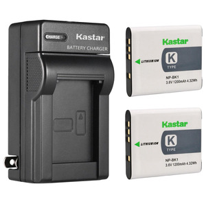 Kastar Battery Wall Charger Kit For Sony NP-BD1 / BC-CSD – Fits DSC-T77 & More – 1100mAh