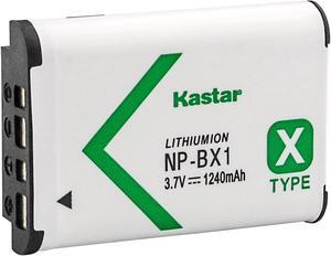 Kastar 1-Pack NP-BX1 Battery Replacement for Sony NP-BX1 NPBX1, Type X, X-Series Rechargeable Battery Pack, Sony BC-CSX, BC-CSXB, BC-TRX, ACC-TRBX Charger
