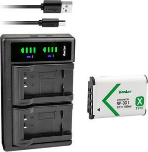 Kastar 1-Pack NPBX1 Battery and LTD2 USB Charger Replacement for Sony ZV-1 Vlogging Camera, ZV-1F Vlogging Camera, Hasselblad Stellar Special Edition Digital Camera