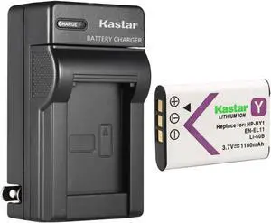 Kastar 1-Pack Battery and AC Wall Charger Replacement for Olympus Li-60B Li60B Battery, Olympus Li-60C Li60C Charger, OLYMPUS CAMEDIA FE-370 FE370 Digital Camera