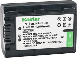 Kastar 1-Pack NP-FH50 Battery 7.4V 1200mAh Replacement for Sony DCR-HC48, DCR-HC50, DCR-HC51, DCR-HC52, DCR-HC53, DCR-HC54, DCR-HC62, DCR-HC65, DCR-HC7, DCR-HC8, DCR-HC85, DCR-HC94, DCR-HC96 Camera