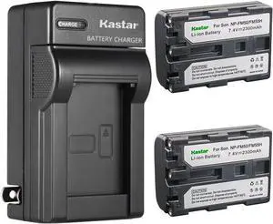 Kastar 2-Pack Battery and AC Wall Charger Replacement for Sony DCR-TRV140, DCR-TRV145, DCR-TRV147, DCR-TRV230, DCR-TRV239, DCR-TRV240, DCR-TRV245, DCR-TRV250, DCR-TRV255, DCR-TRV260, DCR-TRV265