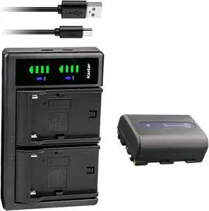 Kastar 1-Pack NP-FM50 Battery and LTD2 USB Charger Replacement for Sony DCR-PC115, DCR-PC120, DCR-PC330, DCR-TRV6, DCR-TRV8, DCR-TRV10, DCR-TRV11, DCR-TRV12, DCR-TRV14, DCR-TRV15, DCR-TRV16 Camera