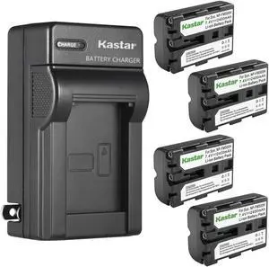 Kastar 4-Pack Battery and AC Wall Charger Replacement for Sony 900, Alpha, a900, DSLR-A900B, Alpha 57 a57, SLT-A57, SLT-A57K, SLT-A57M, SLT-A57Y, Alpha 58 a58, SLT-A58, SLT-A58V, Alpha 65 a65