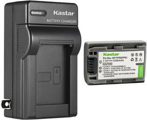 Kastar 1-Pack Battery and AC Wall Charger Replacement for Sony DCR-DVD703, DCR-DVD705, DCR-DVD755, DCR-DVD803, DCR-DVD92, DCR-HC16, DCR-HC18, DCR-HC19, DCR-HC20, DCR-HC21, DCR-HC22, DCR-HC23, DCR-HC24