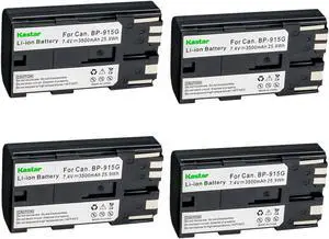 Kastar BP-915G Battery 4-Pack Replacement for Canon Optura, Optura Pi, Ultura, Vistura, UC-V10 UC-V10Hi, UC-V20, UC-V30, UC-V100, UC-V200, UC-V300, UC-X1 UC-X1Hi, UC-X2 UC-X2Hi, UC-X30 UC-X30Hi Camera