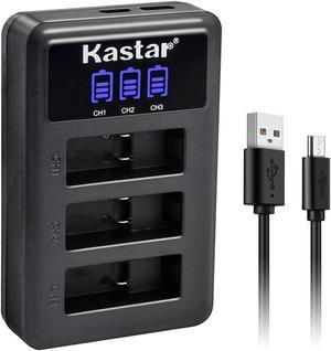 Kastar LCD Triple USB Battery Charger Compatible with GoPro ADDBD-211 ADBAT-001 ADDBD-001 Battery, GoPro HERO11 HERO 11 Black Action, HERO10 Black Edition, HERO9 Black Edition Action Camera