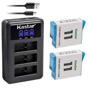 Kastar 3-Pack BP-809 Battery & Charger Set For Canon VIXIA Cameras - 3000mAh Replacement Kit