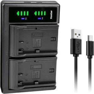 Kastar LTD2 USB Battery Charger Replacement for Canon EOS Kiss, EOS Kiss Digital, DM-FV2 FV2, DM-FV10 FV10, DM-FV20 FV20, DM-FV30 FV30, DM-FV40 FV40, DM-FV50 FV50, DM-FV100 FV100