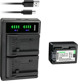 Kastar 1-Pack Battery and LTD2 USB Charger Replacement for Canon VIXIA HF R80 HFR80, VIXIA HF R82 HFR82, VIXIA HF R300 HFR300, VIXIA HF R400 HFR400, VIXIA HF R500 HFR500, VIXIA HF R600 HFR600