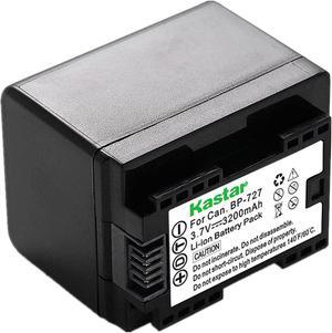 Kastar 1-Pack BP-727 Battery 3.7V 3200mAh Replacement for Canon LEGRIA HF M68 HFM68, LEGRIA HF M76 HFM76, LEGRIA HF M78 HFM78, LEGRIA HF M86 HFM86, LEGRIA HF M88 HFM88, LEGRIA HF M306 HFM306 Camera