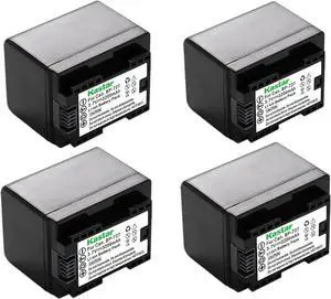 Kastar 4-Pack BP-727 Battery 3.7V 3200mAh Replacement for Canon LEGRIA HF M68 HFM68, LEGRIA HF M76 HFM76, LEGRIA HF M78 HFM78, LEGRIA HF M86 HFM86, LEGRIA HF M88 HFM88, LEGRIA HF M306 HFM306 Camera