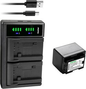 Kastar 1-Pack Battery and LTD2 USB Charger Replacement for Canon VIXIA HF R42 HFR42, VIXIA HF R50 HFR50, VIXIA HF R52 HFR52, VIXIA HF R60 HFR60, VIXIA HF R62 HFR62, VIXIA HF R70 HFR70