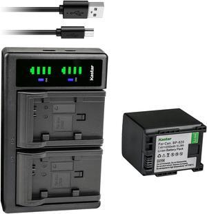 Kastar 1-Pack Battery and LTD2 USB Charger Compatible with Canon BP-820 Battery, Canon XA45, XA50, XA55, VIXIA HF G21, VIXIA HF G30, VIXIA HF G40, VIXIA HF G50 UHD 4K, VIXIA HF G60, VIXIA GX10 Cameras