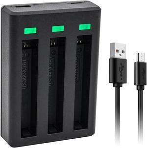 Kastar IS360X3B Triple USB Battery Charger Compatible with Insta 360 X3 Rechargeable Lithium Polymer Battery, Insta360 X3 72MP Waterproof 5.7K 360° VR AI Action Helmet Camera