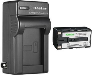 Kastar 1Pack Battery and AC Wall Charger Replacement for Topcon BT-60Q, BT-61Q, BT-62Q, BT-65Q, BT-66Q, GMS-2 Survey Instrument Total station Battery, Topcon BC-30, BC-30D, BT-30 Total station Charger