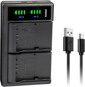 Kastar SSL-JVC70 LTD2 USB Battery Charger Replacement for JVC SSL-JVC50, JVC SSL-JVC70, JVC SSL-JVC75, JVC BN-S8I50 Battery, DT-X Monitor series, JVC GY-LS300, GY-LS300CHU Camera