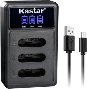 Kastar LCD Triple USB Battery Charger Compatible with Nikon EN-EL11 Battery, MH-64 Charger, Nikon Coolpix S550, Coolpix S560 Camera, Ricoh DB-80 Battery, BJ-8 Charger, Ricoh R50 Camera