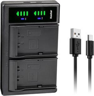 Kastar LTD2 USB Battery Charger Compatible with JVC GY-HC500 GY-HC500E, GY-HC500U GY-HC500UN, GY-HC500SPC GY-HC500SPCN, GY-HC550 GY-HC550E GY-HC550UN Connected Cam 4K Handheld Camcorder