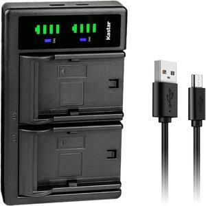 Kastar LP-E17H Pro LTD2 USB Battery Charger Compatible with Canon LP-E17 LP-E17H, 9967B02 Battery, Canon EOS 77D, EOS M5, EOS M6 Camera, Canon BG-E18, BG-E18 IR Battery Grip