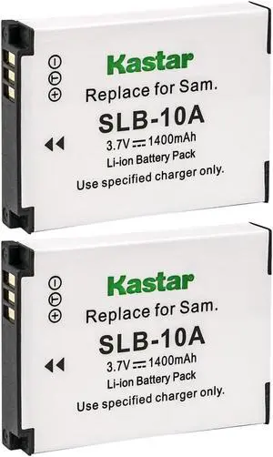 Kastar 2-Pack Battery Replacement for WASPcam 9905 Wi-Fi, WASPcam 9906 CAMO, WASPcam 9907 4K Camera, Benq DLI-301 DLSG10A BLI-341 Battery, Benq G1, Benq G2F, Benq G2, EX1 EX2 Camera