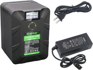 Kastar 1-Pack BP-Y150W V Mount Battery and D-Tap Charger Compatible with Sony BVP-BVV5 BVW-200 BVW-300 BVW-300P (With BKW-L601 or BKW-L601/ 2 Battery Adaptor) BVW-400 BVW-400A BVW-400P