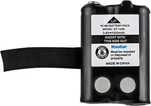 Kastar 1-Pack BT-1028 Battery Compatible with Uniden BT-1028 58037235E Battery, Uniden GMR3040-3CK GMR3040-2CK GMR2638-2CK 2-Way Walkie-Talkie