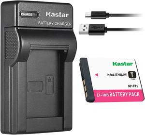 Kastar 1-Pack NP-FT1 Battery and Slim USB Charger Replacement for Sony Cyber-shot DSC-T3, Cyber-shot DSC-T3/B, Cyber-shot DSC-T3S, Cyber-shot DSC-T5, Cyber-shot DSC-T5/B, Cyber-shot DSC-T5/N Camera
