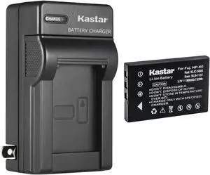 Kastar 1-Pack Battery and AC Wall Charger Replacement for JAZZ HD Camera HDV178 HDV188 HDV205 DV177 DV169 DV179
