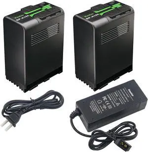 Kastar BP-A100 Battery 2 Pack and D-Tap Rapid Charger for Canon EOS C300 Mark II PL Cinema EOS Camera, EOS C300 Mark III Digital Cinema Camera, C500 EF mount 4K Cinema Camera