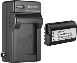 Kastar 1-Pack Battery and AC Wall Charger Replacement for Panasonic DMW-BLK22 Lithium-Ion Battery, Panasonic DMW-BTC15 Battery Charger, Panasonic Lumix DC-S5 DC-S5KK Mirrorless Digital Camera