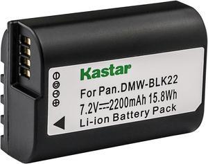 Kastar 1-Pack Battery Replacement for Panasonic DMW-BLK22 DMWBLK22 Lithium-Ion Battery, Panasonic DMW-BTC15 DMWBTC15 Battery Charger, Panasonic Lumix DC-S5 DCS5 DC-S5KK Mirrorless Digital Camera