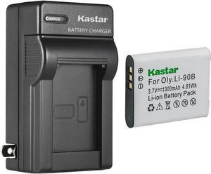 Kastar 1-Pack Battery and AC Wall Charger Replacement for Olympus Li-90B Li-92B Battery, LI-90C UC-90 Charger, Olympus Stylus TG-5, Stylus TG-Tracker, OM SYSTEM Tough TG-6, OM SYSTEM Tough TG-7 Camera