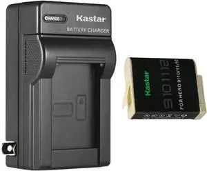 Kastar 1-Pack Battery and AC Wall Charger Replacement for GoPro HERO12 HERO 12 Black Action, GoPro ADDBD-212 ADBAT-001 ADDBD-001 Battery