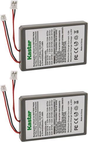 Kastar 2-Pack PS4 Battery Replacement for Sony LIP1522/KCR1410 Battery, Sony Playstation CUH-ZCT1E CUH-ZCT1H CUH-ZCT1H/B CUH-ZCT1H/R CUH-ZCT1U, CUH-ZCT2 CUH-ZCT2E CUH-ZCT2U