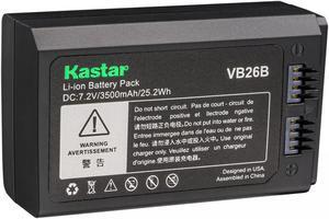 Kastar 1-Pack Battery Pack Replacement for GODOX V1 VB26 VB-26 VB26A VB-26A VB26B VB-26B Battery, GODOX VC-26 Charger, GODOX Round Head Flash V1C V1-C V1F V1-F V1N V1-N V1O V1-O V1P V1-P V1S V1-S