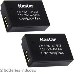 Kastar Battery (2-Pack) for Canon LP-E17 Battery LC-E17, LC-E17C Charger and Canon EOS M3, EOS Rebel T6i, EOS Rebel T6s, EOS 750D, EOS 760D, EOS 8000D, Kiss X8i cameras Kastar Battery (2-Pack) for Canon LP-E17 Battery LC-E17, LC-E17C Charger and Canon EOS M3, EOS Rebel T6i, EOS Rebel T6s, EOS 750D, EOS 760D, EOS 8000D, Kiss X8i cameras