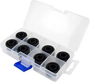 XSPC 1/2" ID x 3/4" OD Compression Fitting (Matte Black) V2 (8 Pack)