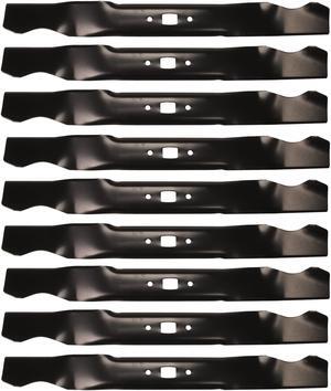 9 USA Mower Blades MTD941BP Medium Lift for MTD® Troy Bilt® 1002810 490-100-M084 742-04276 742-04276S 742-0741 Length 21 in. Width 2-1/4 in. Thickness .134 in. Center Hole Rectangular 21 in. Deck