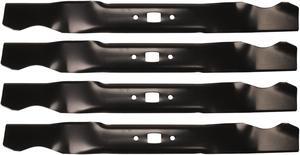 4 USA Mower Blades MTD941BP Medium Lift for MTD® Troy Bilt® 1002810 490-100-M084 742-04276 742-04276S 742-0741 Length 21 in. Width 2-1/4 in. Thickness .134 in. Center Hole Rectangular 21 in. Deck